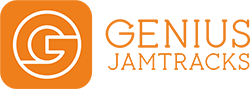 A logo of Genius Jamtracks app